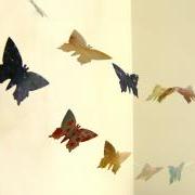 Colorful butterflies paper garlands